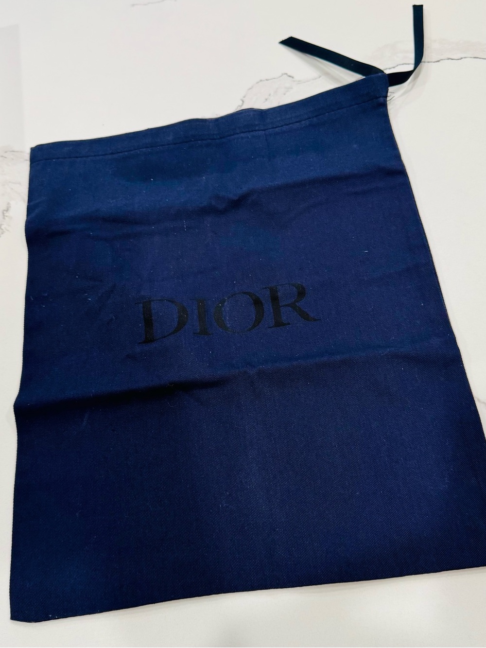 DIOR Drawstring Pouch Embossed Logo - Picture 2 of 3